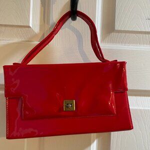 Vintage Red handbag-1950's to 1960's mod style